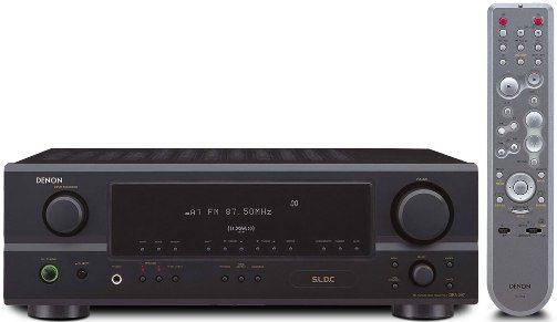 Denon DRA-297 AM/FM Stereo Receiver, Black, Rated Output 50W + 50W (8 ohms, 20Hz - 20kHz, 0.08% THD), Frequency response 10Hz - 100kHz +0 dB, -3 dB (at 1W), High-quality Power Amplifier, Signal Level Divided Construction Chassis Design, Pre Out Function, Subwoofer Output, Video Select Function, Room-to-Room Remore Control with remote IN/OUT Terminals (DRA297 DRA 297)