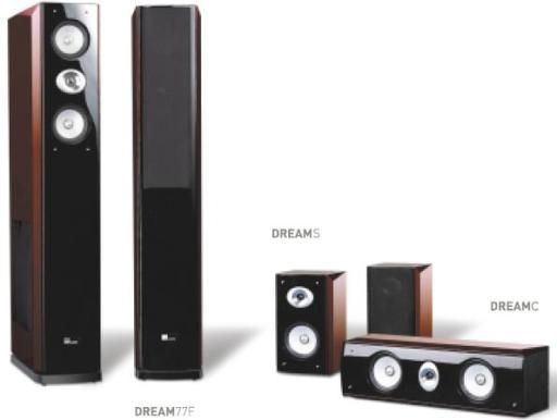 Pure Acoustics Dream77SetBR Surround Sound System 5 Piece: Dream77F-BR Floor-Standing Loudspeakers (Pair), Dream S Surround Speakers (Pair) & Dream C Center Speaker - Bordeaux (DREAM77-SETBR DREAM77SET DREAM77-SET DREAM-77SET DREAM77)