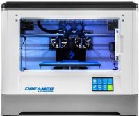 Flashforge DREAMER Dual Extruder Fully Enclosed 3D Printer with Intelligent Temperature Controlling System, 3.5" LCD Touchscreen. 0.4mm Extruder Diameter, 10-100mm/s Print Speed, 0.2mm Print Resolution, 0.1-0.4mm Layer Resolution, Build Volume 230x150x140 mm, FFF (Fused Filament Fabrication) Printing Technology, Built-in Wi-Fi (DRE-AMER DREA-MER DREAMER) 