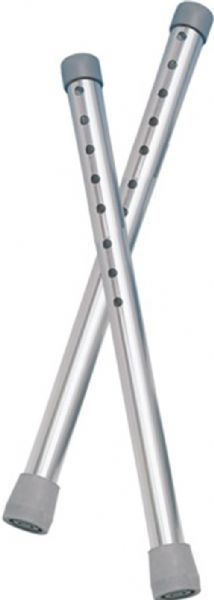 Drive Medical 10108 Walker Tall Extension Legs, 1 Pair, 350 lbs Weight Limit, Allows for 8 height adjustments, Sturdy anodized, extruded aluminum, For use with all Drive and most leading manufacturers' walkers, Makes height adjustments from 36