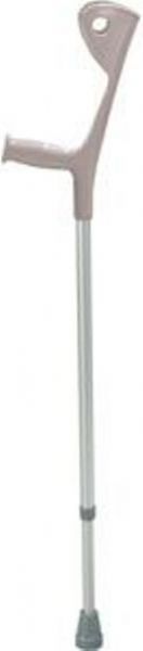 Drive Medical 10410 Adult Forearm Crutches, Euro Style, Lightweight Aluminum, Silver; One-piece molded plastic cuff and hand grip assembly provides safety and comfort; Patient Height 5'0