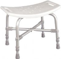 Drive Medical 12022KD-1 Bariatric Heavy Duty Bath Bench; 500 lbs Weight Capacity; Cross brace attached with aircraft type rivets; Blow molded bench and back provides comfort and strength; Drainage holes in seat reduce slipping; Adjustable height legs; Aluminum frame is lightweight, durable and corrosion proof; Dimensions 24" x 20" x 17.5"; Weight 8 lbs; UPC 822383148250 (DRIVEMEDICAL12022KD1 DRIVE MEDICAL 12022KD-1 BARIATRIC HEAVY DUTY BATH BENCH) 