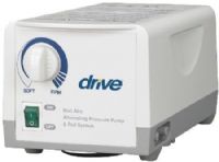 Drive Medical 14005E Variable Pressure Pump for use with 14001E Variable Pressure Pump and Pad, 5-Minute cycle time, 4 LPM (Liters per Minute) pump produces consistent air flow and pressure, Quiet pump technology alternately inflates and deflates the air cells, Variable pressure setting on allows comfort setting for maximum comfort and compliance, UPC 822383140315 (DRIVEMEDICAL14005E DRIVEMEDICAL-14005E)  