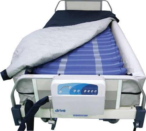 Drive Medical 14029DP Med Aire Plus Defined Perimeter Low Air Loss Mattress Replacement System, with Low Pressure Alarm, 8