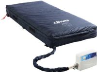Drive Medical 14508 Med-Aire Essential 8" Alternating Pressure and Low Air Loss Mattress System, CPR valve, 8 LPM Pump Airflow, 10 Minutes Pump Cycle Time, 350 lbs Product Weight Capacity, Incorporates eighteen 8" deep individual bladders, Pump offers adjustable comfort settings and static feature, Removable quilted cover is low-shear, anti-microbial, water-resistant and vapor permeable, UPC 822383536316 (14508 DRIVEMEDICAL14508 DRIVEMEDICAL-14508 DRIVEMEDICAL 14508) 