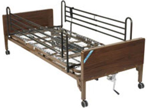 Drive Medical 15004BV-FR Semi Electric Bed with Full-Length Side Rails; Back and foot adjustment allow for an anatomically correct sleep surface; Channel frame construction provides superior strength and reduced weight; Head and foot ends are interchangeable with Invacare and Sunrise; UPC 822383211244 (DRIVEMEDICAL15004BVFR 15004BVFR 15004BV FR 15004-BVFR) 