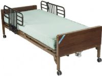 Drive Medical 15004BV-PKG-1 Semi Electric Bed with Half Rails and 80" Innerspring Mattress; Back and foot adjustment allow for an anatomically correct sleep surface; Channel frame construction provides superior strength and reduced weight; Head and foot ends are interchangeable with Invacare and Sunrise; UPC 822383211282 (DRIVEMEDICAL15004BVPKG1 15004BVPKG1 15004BVPKG-1 15004BV-PKG1 15004BV PKG-1)  