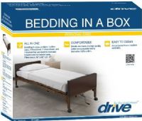 Drive Medical 15030HBC Hospital Bed Bedding in a Box; All components are machine washable; Contains 1 pillow case, 1 fitted sheet, 1 cover sheet, and 1 blanket that are ideal for standard hospital and homecare beds; The blanket is 100% cotton; The sheets are made of a comfortable, high quality cotton and polyester blend; UPC 822383520889 (DRIVEMEDICAL15030HBC 15030-HBC 15030 HBC)  