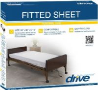 Drive Medical 15030HBL Hospital Bed Fitted Sheets; Contains 2 fitted sheets; Perfect for use with most standard manual, semi-electric and full electric beds; Machine Washable; The sheets are made of a comfortable, high quality cotton and polyester blend; Sheet dimensions are 36” x 80” x 5”- 6”; UPC 822383520872 (DRIVEMEDICAL15030HBL 15030-HBL 15030 HBL)  