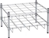 Drive Medical 18140 Oxygen 20 Cylinder Rack; For Use With 20 C, D, E or M9 Cylinders; Chrome plated finish; Comes with bolt down feet; Reinforced double bar shelf frames; UPC 822383126548 (DRIVEMEDICAL18140 DRIVEMEDICAL-18140 18-140 181-40) 