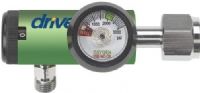 Drive Medical 18304GMN CGA 540 15 lpm Mini Oxygen Regulator 0-15 LPM DISS Outlet; Liter Flow Increments 0.12, 0.5, 1, 1.5, 2, 3, 4, 6, 8, 10 and 15; Click style flow control; Lightweight uni-body design; Meets or exceeds accuracy standards for ASTM, American National and CGA; UL Approved; UPC 822383283234 (DRIVEMEDICAL18304GMN 18304-GMN 18304 GMN)  