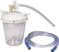 Drive Medical 22330 Universal Suction Machine Tubing Canister and Filter Replacement Kit; Includes one hydrophobic suction filter, 10" flexible suction tubing, 72" suction tubing with blue tip, and a suction connection elbow; Improved tubing and filter kit now has a universal connection elbow that directly attached the canister to the filter; UPC 822383294872 (DRIVEMEDICAL22330 22-330 223-30)  