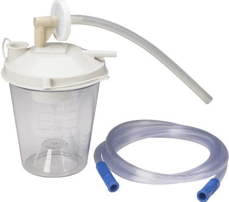 Drive Medical 22330 Universal Suction Machine Tubing Canister and Filter Replacement Kit; Includes one hydrophobic suction filter, 10