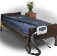 Drive Medical AS8800-RR Masonair 80" Raised Rail Alternating Pressure and Low Air Loss Mattress System; Alternating Pressure Mode has 10, 15, 20, 25 minute cycle times; Auto-Firm feature for max inflation when transferring patient and has auto-recovery after 30 minutes; CPR valve allows for rapid deflation; UPC 822383516967 (DRIVEMEDICALAS8800RR AS8800RR AS8800 RR AS-8800-RR) 