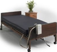 Drive Medical BA9600-NP Balanced Aire 35" Non-Powered Self Adjusting Convertible Mattress; Add an alternating pressure pump and the BalancedAire easily converts to a dynamic powered system for additional pressure redistribution; In addition, the system is sloped downward in the foot section to reduce pressure in the heel zone; UPC 822383516998 (DRIVEMEDICALBA9600NP BA9600NP BA9600 NP BA-9600-NP) 