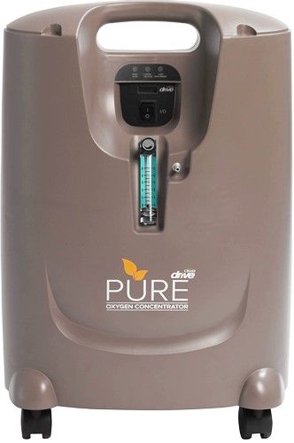 Drive Medical CH5000S Pure Oxygen Concentrator, Oxygen Sensing; 0.5 to 5 LPM Liter Flow Range; 360 W at 3 LPM Power; Max Outlet Pressure 5.5 PSI +/ -0.5 PSI; Oxygen Purity 96% to 87%; Sound Level 45 dBA; Operating Altitude 0 to 13123 ft (4000 m) above sea level; Simple humidifier bottle connection within the compact, sleek, inconspicuous design (DRIVEMEDICALCH5000S CH-5000S CH 5000S CH5000) 