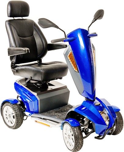 Drive Medical ODYSSEYGT18CS Odyssey GT Executive Power Mobility Full Size Scooter; Class-leading 9.5 mph top speed and 22 mile range; Sport Style Captain's Seat in 18