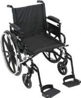 Drive Medical PLA420FBDAARAD-ELR Viper Plus GT Wheelchair with Flip Back Removable Adjustable Desk Arm and Elevating Leg Rest; Adjustable angle back easily adjusts from 5-20 degrees; Adjustable angle caster forks have 3 height adjustments and angle adjustability; UPC 822383256306 (DRIVEMEDICALPLA420FBDAARADELR PLA420FBDAARADELR PLA420FBDAARAD ELR)  
