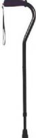 Drive Medical RTL10306 Foam Grip Offset Handle Black Walking Cane; Comes standard with wrist strap; Ergonomically designed handle with soft Foam Grip provides comfort and security; Handle height adjusts from 28.5" to 38.5"; Manufactured with sturdy, 1" diameter anodized, extruded aluminum tubing; UPC 822383254036 (DRIVEMEDICALRTL10306 RTL-10306 RTL 10306)  
