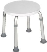Drive Medical RTL12004KD Adjustable Height White Bath Stool; Aluminum frame is lightweight, durable and corrosion proof; Impact resistant, composite seat is crack-proof and tarnish resistant; Support collar reduces rattle; 300 lbs. Weight Capacity; Outside Legs 12.5" (W) x 12.5" (D); Seat Dimensions 13" (W) x 13" (D); Seat Height 13.5" - 21"; Weight 3 lbs., UPC 822383246581 (DRIVEMEDICALRTL12004KD RTL-12004KD RTL 12004KD RTL12004-KD RTL12004 KD)  