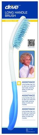Drive Medical RTL1442 Lifestyle Brush, Anti-slip handle fits snugly in the hand to stay in place when in use, Easy to clean and can be fully immersed in water, Latex free, Provides maximum reach with minimum effort, UPC 779709014426 (DRIVEMEDICALRTL1442 RTL-1442 RTL 1442)