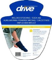Drive Medical RTL2010 Molded Plastic Stocking Aid, Makes it possible to put on stockings without bending, Curved cutouts on the sides hold the sock while it is being pulled up the leg, Stocking aid holds the sock open and allows the user to easily pull the sock or stocking up with minimal effort, Retail packaged, UPC 779709020106 (DRIVEMEDICALRTL2010 RTL-2010 RTL 2010) 