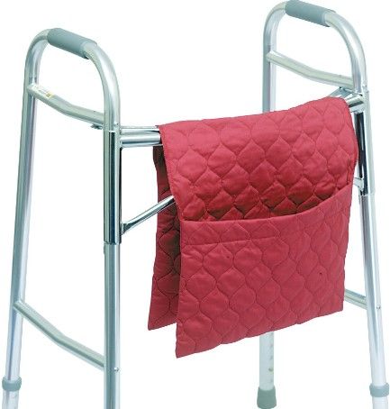Drive Medical RTL6062 Solid Quilted Walker Tote Bags; Double sided with two pockets held in place with hook and loop; Easy to carry lighter items such as magazines, newspapers or wallet; UPC 779709060621 (DRIVEMEDICALRTL6062 RTL-6062 RTL 6062)