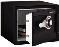 SentrySafe DS0200 Fire-Safe Combination Safe, Black, Key rack and compartment for small items, UL Classified 1-hour proven fire protection, ETL Verified 1-hour fire protection for CDs, DVDs, USB drives and memory sticks up to 1700°F, Holds standard and A-4 size papers, folders and binders, Door pocket, Metal handle (DS-0200 DS 0200 DS0-200 Sentry Safe) 
