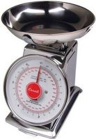 Escali DS115B Mercado, Dial Scale with Bowl, 11 Lb / 5 Kg Capacity, 0.25oz Readability, 8in diameter Platform, Solid stainless steel construction with your choice of either a bowl or platform weighing surface, Shatterproof dial cover with stainless steel ring, Subtracts a container’s weight to obtain the weight of its contents, No batteries required, UPC 857817000965 (DS115B DS-115B DS 115B) 