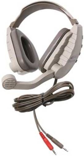 Califone DS-4V Discovery Binaural Headset, 3.5mm stereo headphone plug, 3.5mm mono dynamic mic plug, Rugged plastic headstrap with recessed wiring for safety, Fully adjustable headband & comfort sling fits all sizes, Noise-reducing earcups decrease external ambient noise, Replaceable 6' straight cord with 3.5mm mini plugs, UPC 610356831069 (DS4V DS 4V)