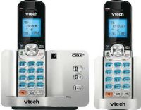 VTech DS6511-2 Two Handset Connect to Cell Phone with Caller ID/Call Waiting, ECO mode power-conserving technology, Make and receive landline and cellular calls, Store 200 directory entries from up to 2 different cell phones, Handset speakerphone, Backlit keypad and display, Quiet mode, Expandable up to 5 handsets with only one phone jack, UPC 882032122529 (DS65112 DS-6511-2 DS6511 DS 6511-2) 