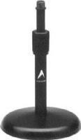 Atlas Sound DS-7E Adjustable Height Desktop Mic Stand 8-13" Ebony Finish, Quality Construction Assures Extended Service and Quality Appearance, Versatile Stands Fulfill Functional and Aesthetic Miking Requirements for Microphone Placement, Weighted Bases Provide Maximum Stability, 6" Diameter Base, 8" - 13" Stand Heigh, Cast Iron Base Material, Weight 3 lbs. (1.4 kg) (DS7E DS 7E) 