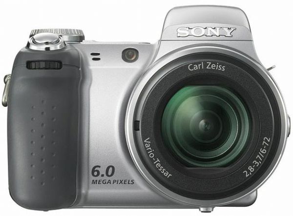Sony DSCH2, Cyber-shot DSC-H2, Digital Camera, 6 Megapixel, 12X optical zoom lens, Optical Image Stabilization, flexible exposure modes, Large 2.0