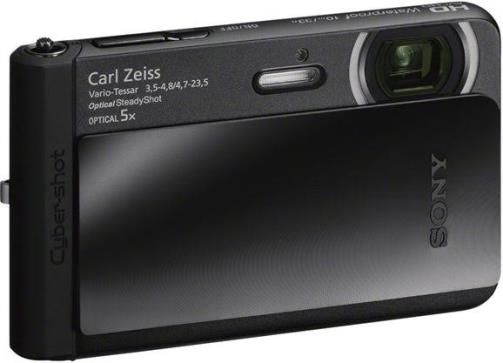 Sony DSC-TX30/B Cyber-shot TX30 Rugged Digital Camera, Black; Certified waterproof, dustproof, shockproof and freezeproof; 1/2.3