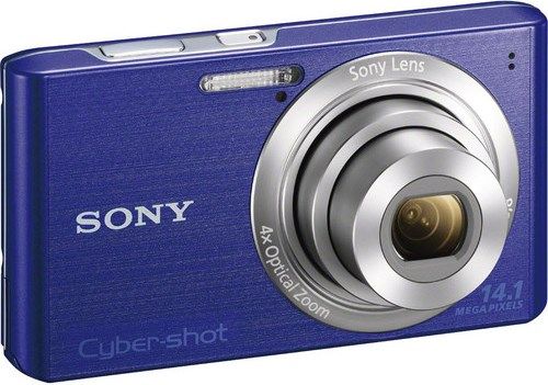 Sony DSC-W610/L Cyber-shot Compact Zoom Digital Camera, Blue, 14.1 Megapixel Super HAD CCD Image Sensor, 2.7 (230K dots) Clear Photo LCD display, 4x Optical Zoom, 1/2.3