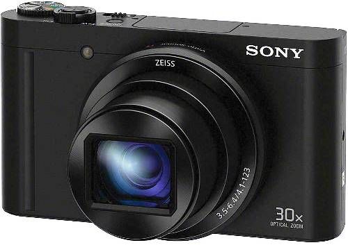 Sony DSC-WX500/B Cybershot Compact Digital Camera, Black, 2.95