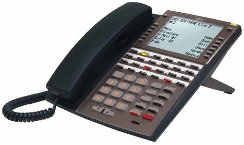 NEC DSX-1090023 DSX 34-Button Speakerphone, Black, 9 line alpha type x 24 character LCD Display, 12 Interactive soft keys under LCD Display, Self dimming backlit display and illuminated dial pad, 24 Programmable dual LED keys, 12 Fixed keys, 10 Programmable speed dial or feature keys, Built-in full duplex hands free speaker phone, UPC 714627135204 (DSX1090023 DSX 1090023)