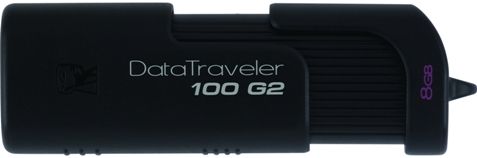 Kingston DT100G2/8GBZ Datatraveler 100 G2 USB 2.0 Flash Drive, Hi-Speed USB Interface Type, 8 GB Storage Capacity, USB 2.0 Interface Specification Compliance, Retractable connector Features, 1 x Hi-Speed USB - 4 pin USB Type A Interfaces, Plug and Play Compliant Standards, Microsoft Windows 2000 SP4, Linux 2.6.x or later, Microsoft Windows Vista / XP / 7, Apple MacOS X 10.5.x or later OS Required (DT100G28GBZ DT100G2-8GBZ DT100G2 8GBZ)