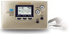 Sangean DT-110G Portable Size AM/FM Stereo Digital with Deep Bass Boost, PLL Synthesized Receiver (DT110G DT 110G DT-110 DT110)