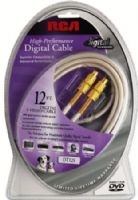 RCA DT12S S-Video Cable, 12 feet of range, Integrated color coded labels, 24K gold plated connectors, Anti-kink strain relief wrap, UPC 079000316893 (DT-12S DT 12S DT12-S DT12) 