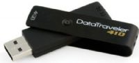 Kingston DT410/4GB DataTraveler 410 4GB USB Flash Drive, Data transfer rates of up to 15MB/sec. read and 6MB/sec. write, Includes SecureTraveler security software for Windows, For Windows ReadyBoost on Vista-based systems, Capless swivel design protects USB connector, no cap to lose (DT4104GB DT410-4GB DT410 4GB)