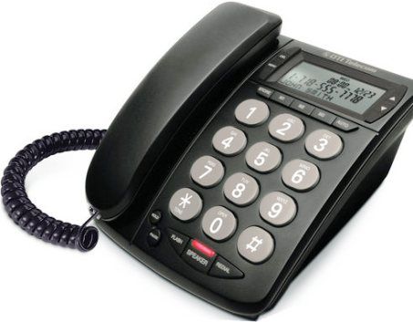 DTI Telecom DTP215BLK Corded Desk Phone, Black, 14-digit liquid crystal LCD display, 3 one touch speed dial buttons, 10 two touch speed dial memories, Speakerphone system, Ringer & receiver volume controls, Supports 4 languages (English, French, Spanish, Italian), Supports FSK system, Type II call waiting caller ID stores ID information for up to 90 calls (DTP-215BLK DTP 215BLK DTP215-BLK DTP215 BLK)