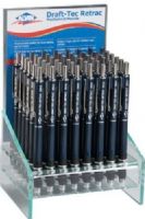 Alvin DTR48D Draf-Tec Retrac Mechanical Pencil Display; Contents 48 assorted DR-series pencils; Dimensions 5" W x 10" H x 5" D; Shipping Dimensions 10" x 8" x 7"; Shipping Weight 6.61 lbs; UPC 88354931409 (DTR48D DTR-48D DTR48-D ALVINDTR48D ALVIN-DTR48D ALVIN-DTR48-D) 