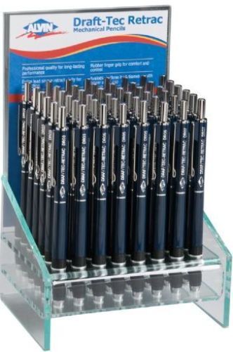 Alvin DTR48D Draf-Tec Retrac Mechanical Pencil Display; Contents 48 assorted DR-series pencils; Dimensions 5