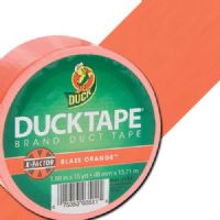 Duck Tape 1265019 Tape Roll, 1.88" x 15 yds, Neon Orange; High performance strength and adhesion characteristics; Excellent for repairs, color-coding, fashion, crafting, and imaginative projects; Tears easily by hand without curling and conforms to uneven surfaces; 15-yard roll; Dimensions 5.00" x 5.00" x 2.00"; Weight 0.5 lbs; UPC 075353035108 (DUCKTAPE1265019 DUCKTAPE 1265019 ALVIN TAPE ROLL NEON ORANGE) 