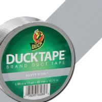 Duck Tape 1303158 Tape Roll, 1.88" x 20 yds, Metallic Chrome; High performance strength and adhesion characteristics; Excellent for repairs, color-coding, fashion, crafting, and imaginative projects; Tears easily by hand without curling and conforms to uneven surfaces; 20 yard roll; Dimensions 5.00" x 5.00" x 2.00"; Weight 0.5 lbs; UPC 075353032893 (DUCKTAPE1303158 DUCKTAPE 1303158 ALVIN TAPE ROLL METALLIC CHROME) 