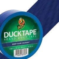 Duck Tape 1304959 Tape Roll, 1.88" x 20 yds, Blue; High performance strength and adhesion characteristics; Excellent for repairs, color-coding, fashion, crafting, and imaginative projects; Tears easily by hand without curling and conforms to uneven surfaces; 20 yard roll; Dimensions 5.00" x 5.00" x 2.00"; Weight 0.5 lbs; UPC 075353037034 (DUCKTAPE1304959 DUCKTAPE 1304959 ALVIN TAPE ROLL BLUE) 