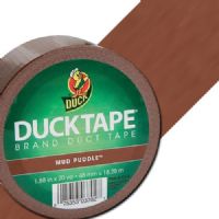 Duck Tape 1304965 Tape Roll, 1.88" x 20 yds, Brown; High performance strength and adhesion characteristics; Excellent for repairs, color-coding, fashion, crafting, and imaginative projects; Tears easily by hand without curling and conforms to uneven surfaces; 20 yard roll; Dimensions 5.00" x 5.00" x 2.00"; Weight 0.5 lbs; UPC 075353037027 (DUCKTAPE1304965 DUCKTAPE 1304965 ALVIN TAPE ROLL BROWN) 