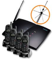 EnGenius DURAFON PRO-PIB20L System Kit, Multiple handsets (up to 90), Multiple lines (4-ports/lines per base unit), Expandable to 8 base units, 2 Way broadcast, Private handset to handset intercom, Scalable and reliable, Range up to 12 floors in a building, 3,000 acres on a ranch, 250,000 sq.ft. in a warehouse (DURAFONPROPIB20L DURAFON-PRO-PIB20L DURAFON-PROPIB20L) 