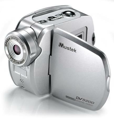 Mustek DV-5200 Multi-Functional Camera 6-in-1, 5.4 MegaPixel, 1.5 Color TFT LCD Screen, 2MP CMOS Sensor With Up To 5.4MP Interpolated, 32MB Built-in Memory, 4X Digital Zoom, MPEG4 Technology, Aperture Ratio: F= 2.8, NTSC / PAL System (DV5200 DV 5200 DV520 DV-520)